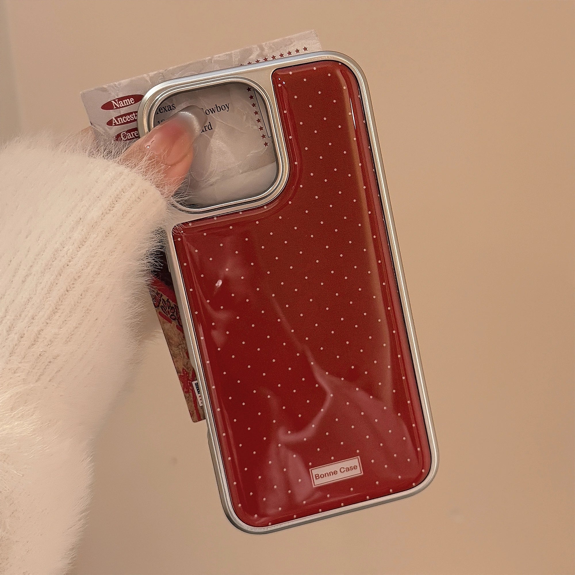 Retro Wave Red - iPhone Case